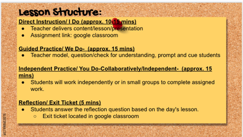 Lesson Structure